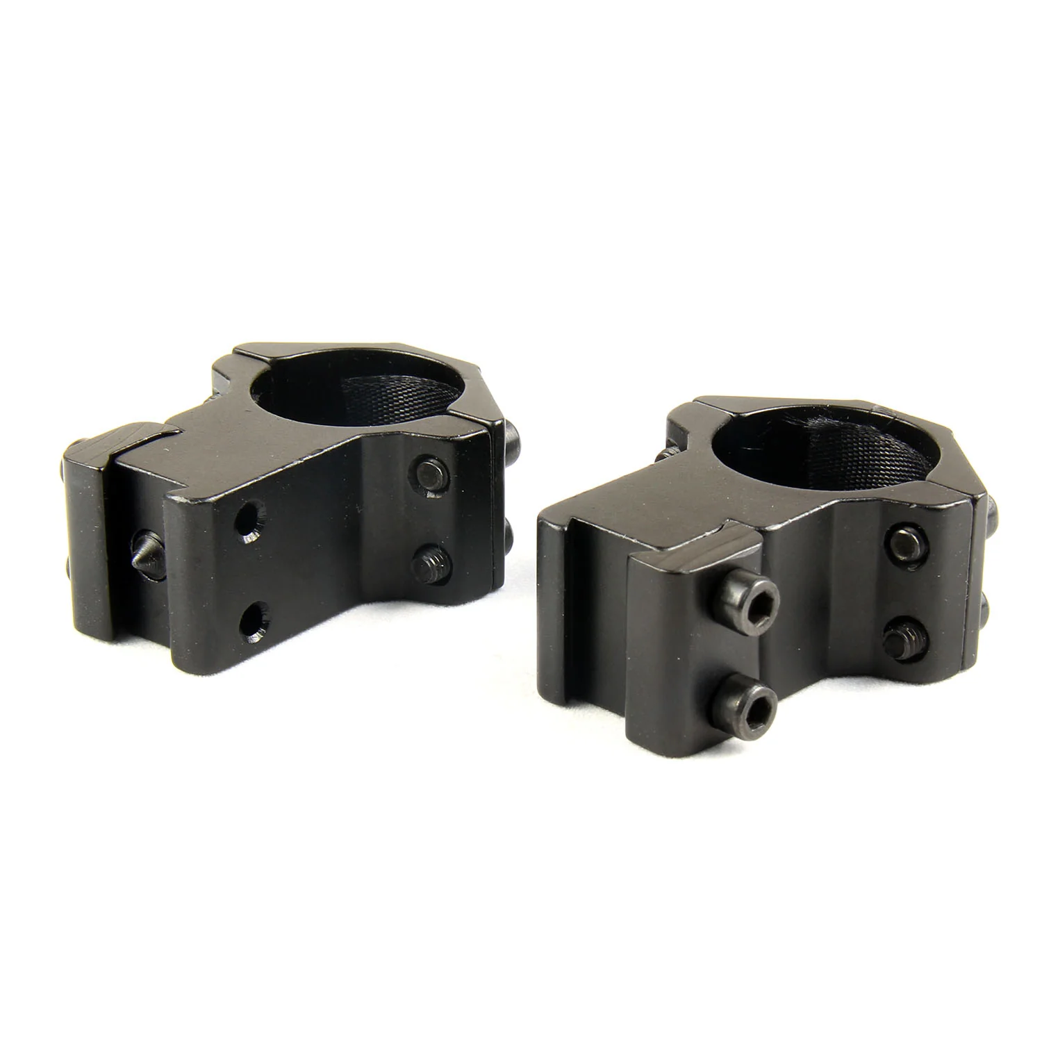 1 Pair 1" Diameter 3/8" 10mm Dovetail Scope Ring Mount with Fixed Pin - Image 3