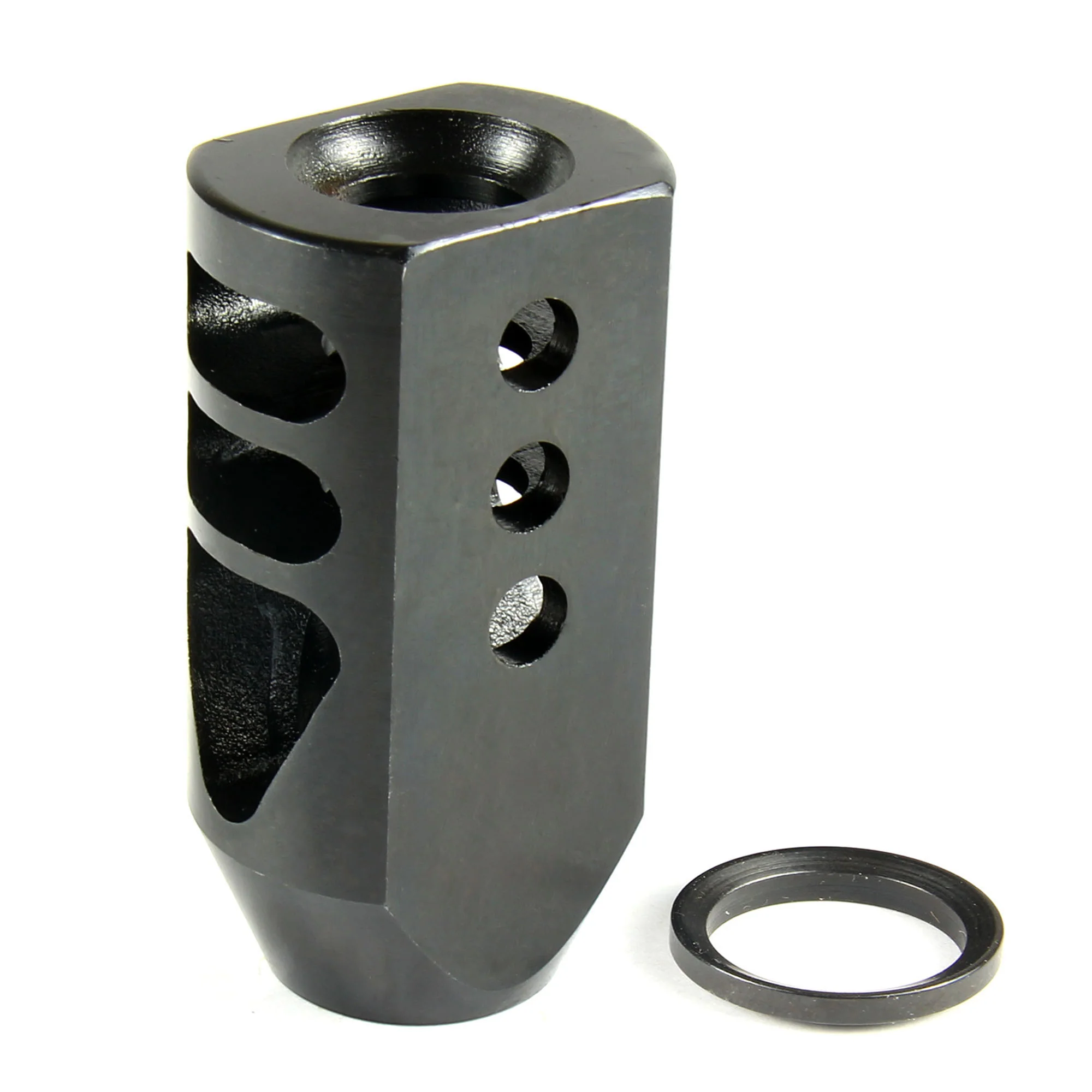 11/16x24 Competition Grade Tanker Muzzle Brake for .450 Bushmaster or Bull Barrel - Image 5