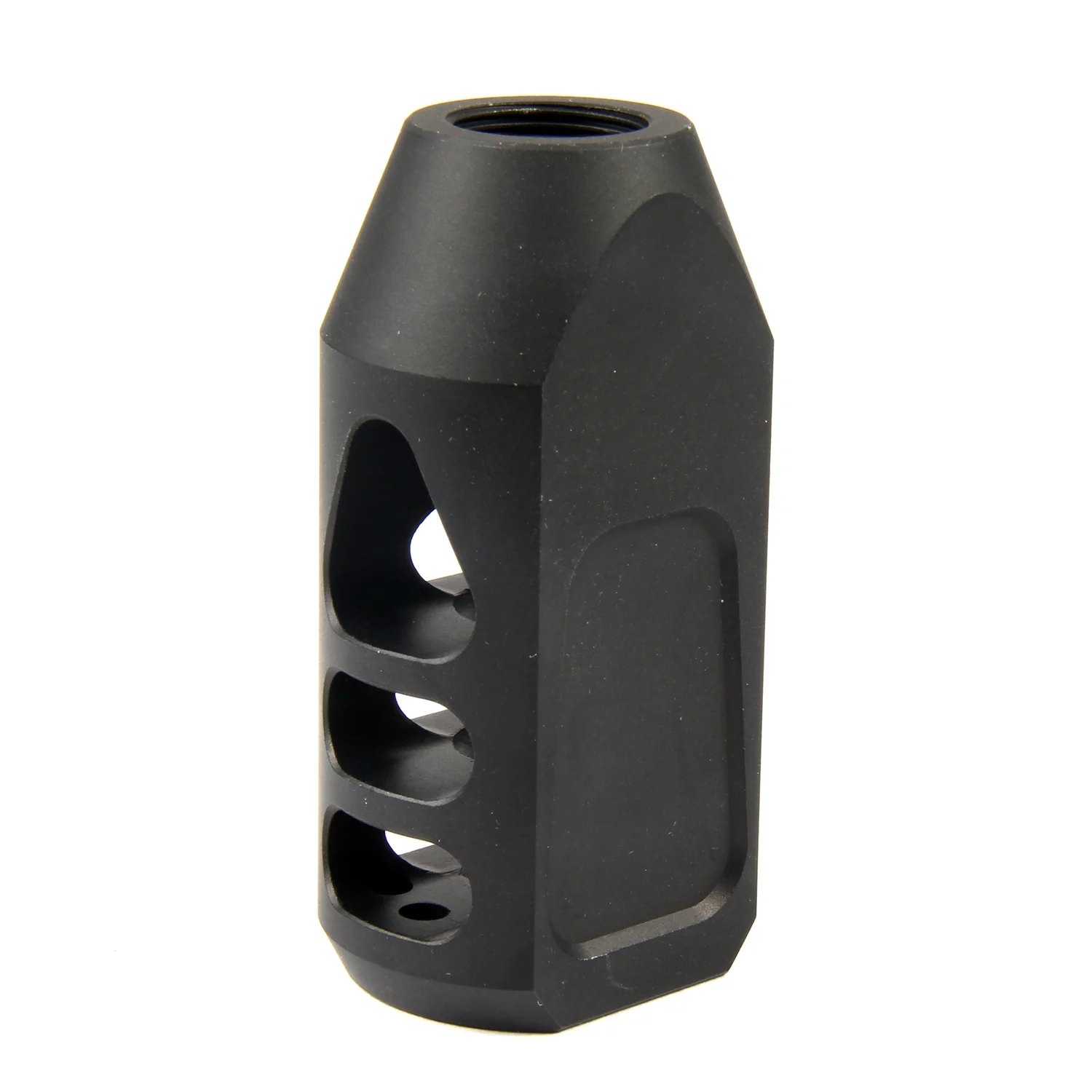 9MM Tanker Style Muzzle Brake 1/2x36 TPI Compensator - Image 6