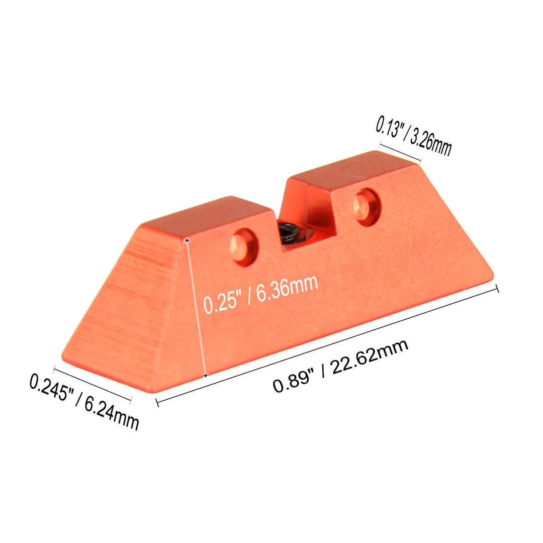 Aluminum Sight For Glock 17,19,23,26,27,33,35,37,39,44,45 Gen1-4 - Image 15