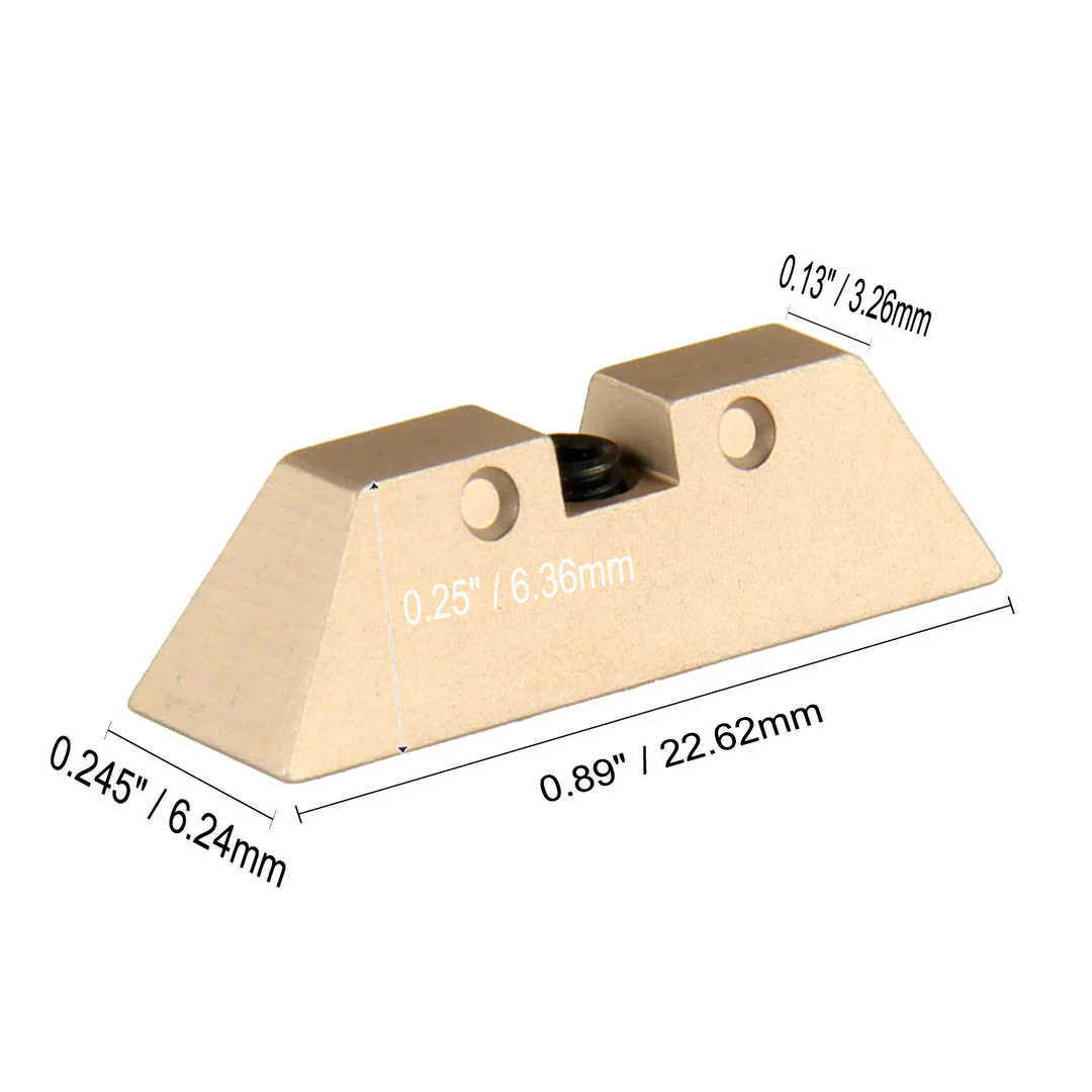Aluminum Sight For Glock 17,19,23,26,27,33,35,37,39,44,45 Gen1-4 - Image 19