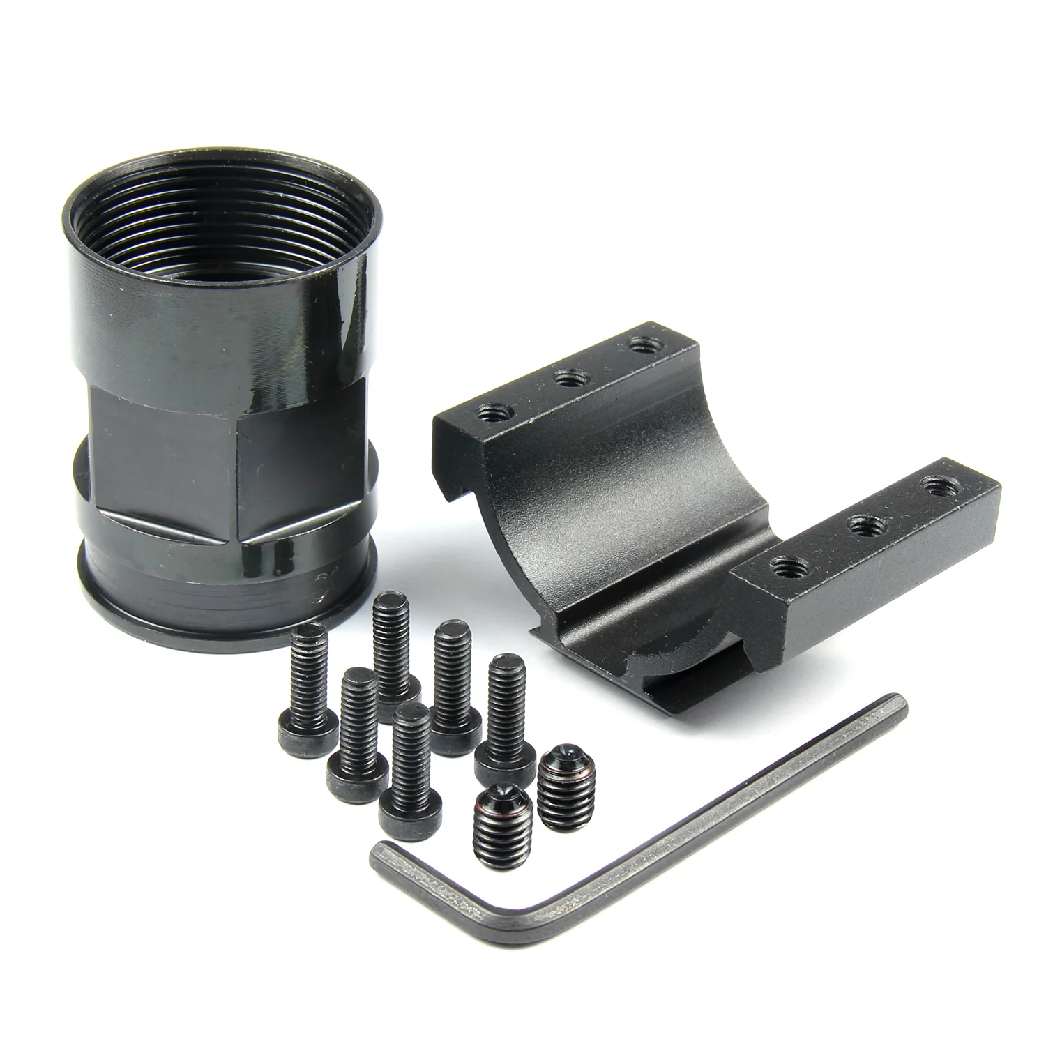 AR-15 7.2" Slim Light Clame On Free Float Handguard + Steel Nut /w Cut - Image 3