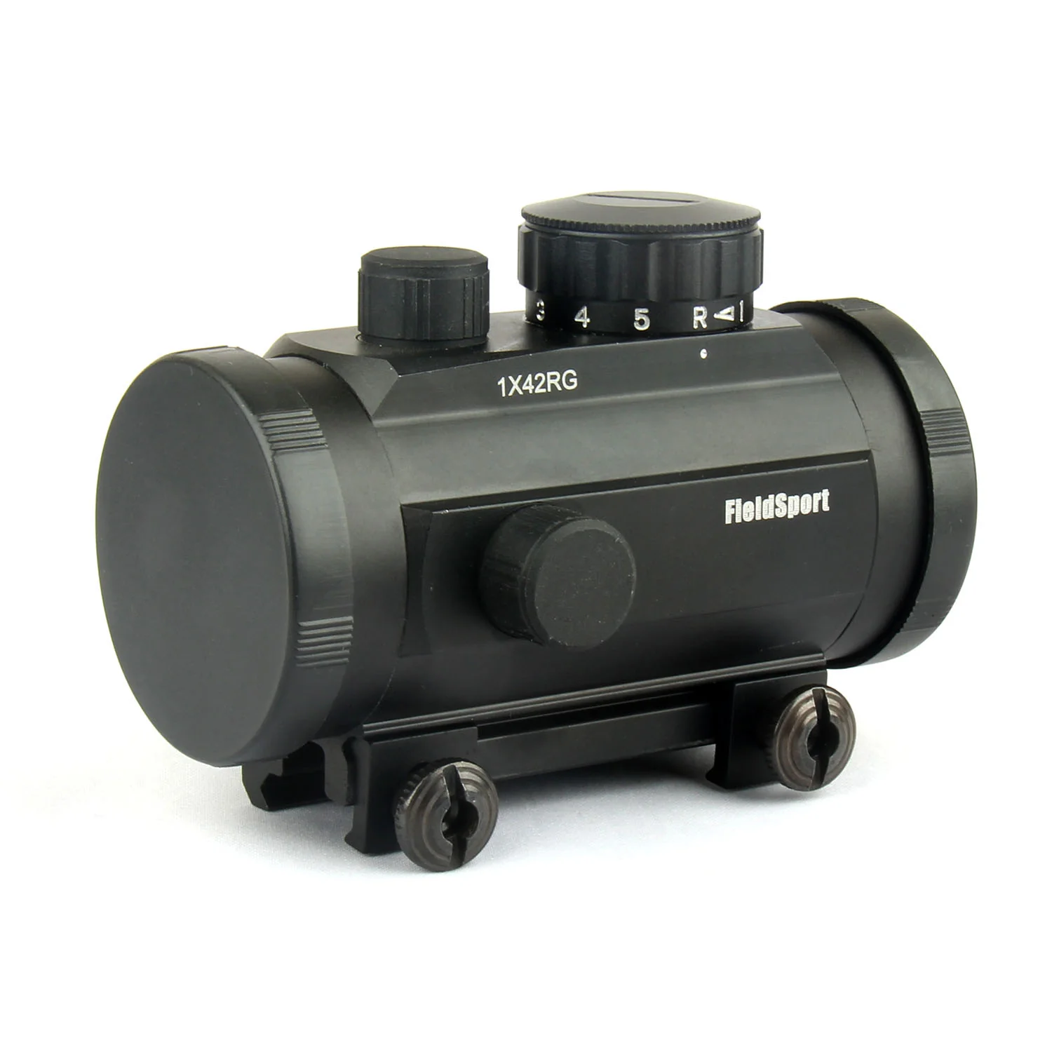 Field Sport 1x42 Aluminum Red Green Dot Sight 3 MOA Dot with Weaver Base Lens Covers - Image 3