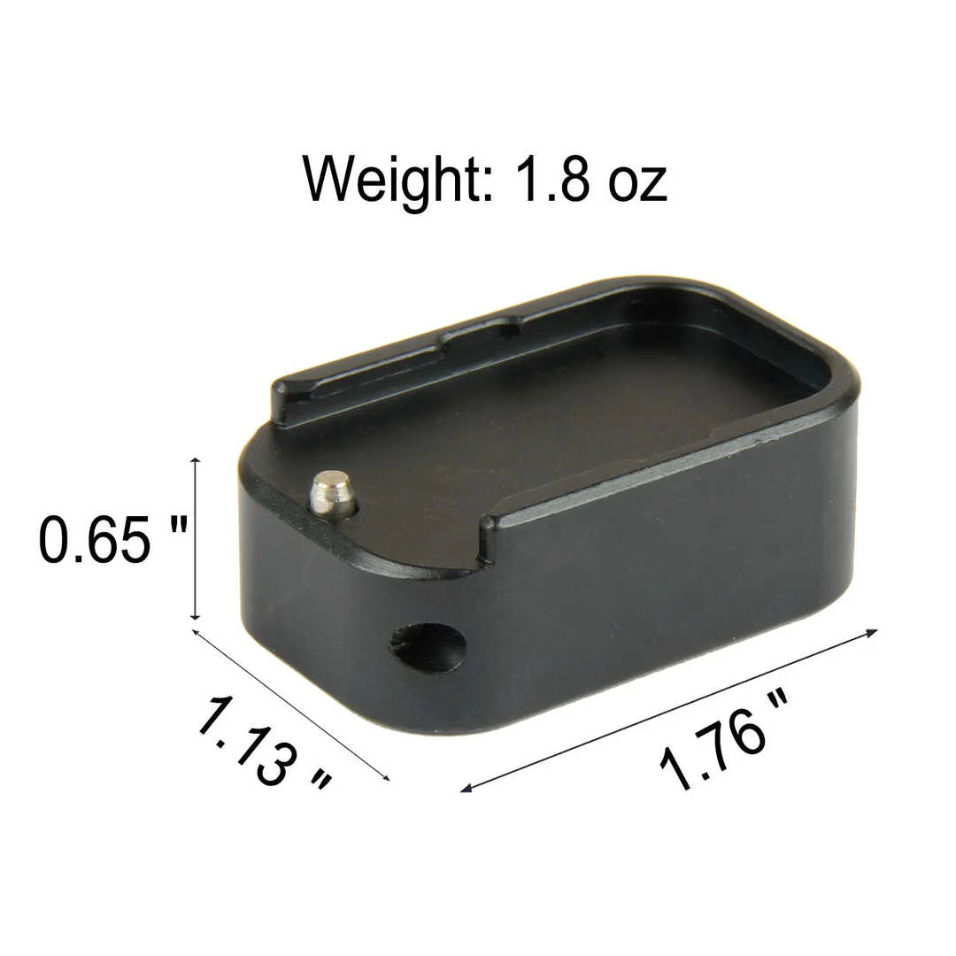 Weighted Magazine Base Plate Compatible with Glock 9mm/.40 - Image 3