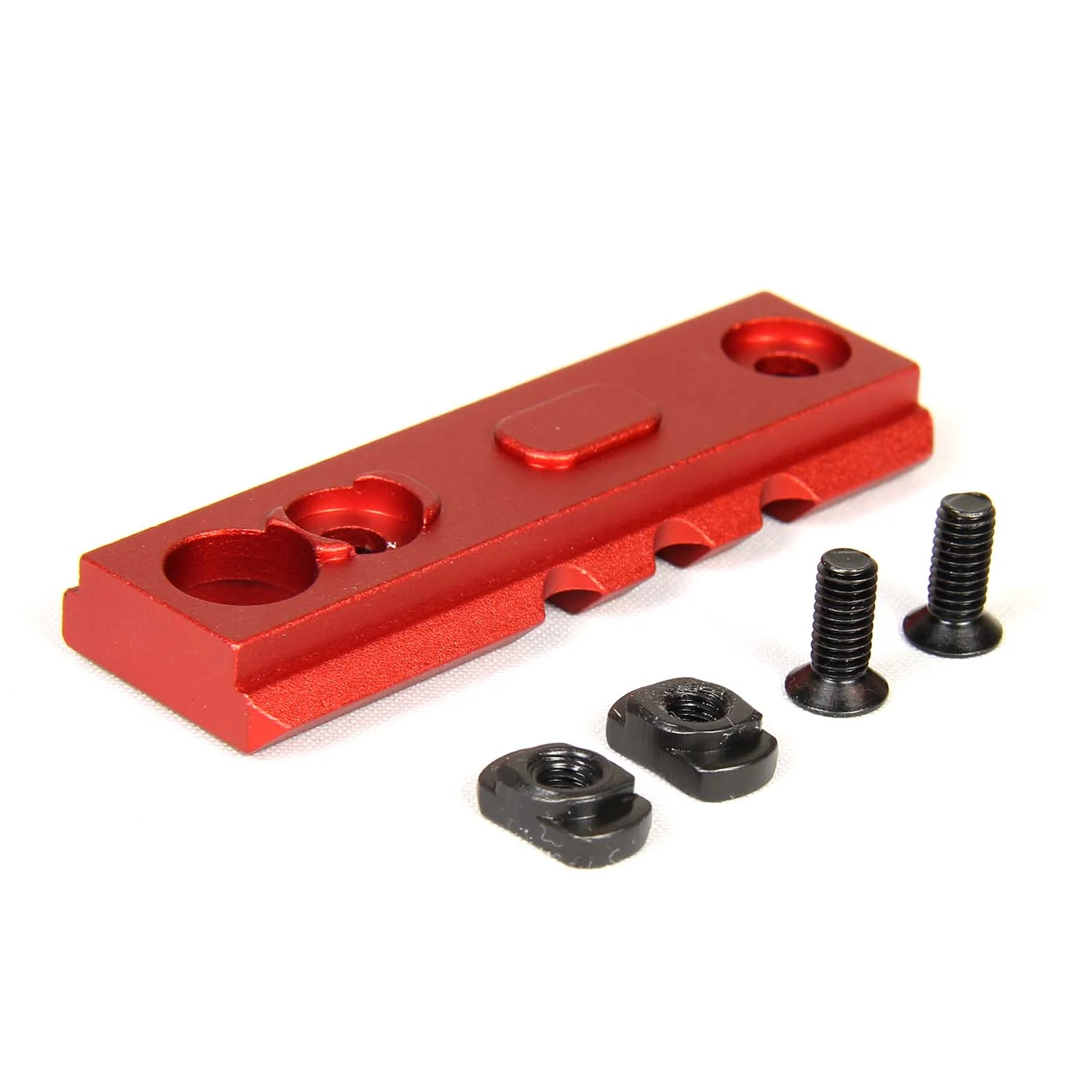 RED 3PCS COMBO M-Lok ALUMINUM Rail Mount Handguard Section 7 3 3 Slot Picatinny Weaver - Image 5