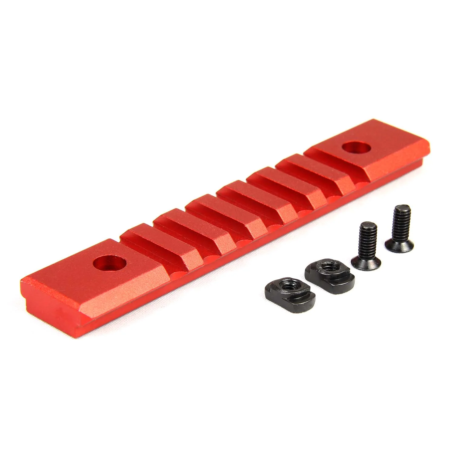 RED 3PCS COMBO M-Lok ALUMINUM Rail Mount Handguard Section 7 3 3 Slot Picatinny Weaver - Image 6