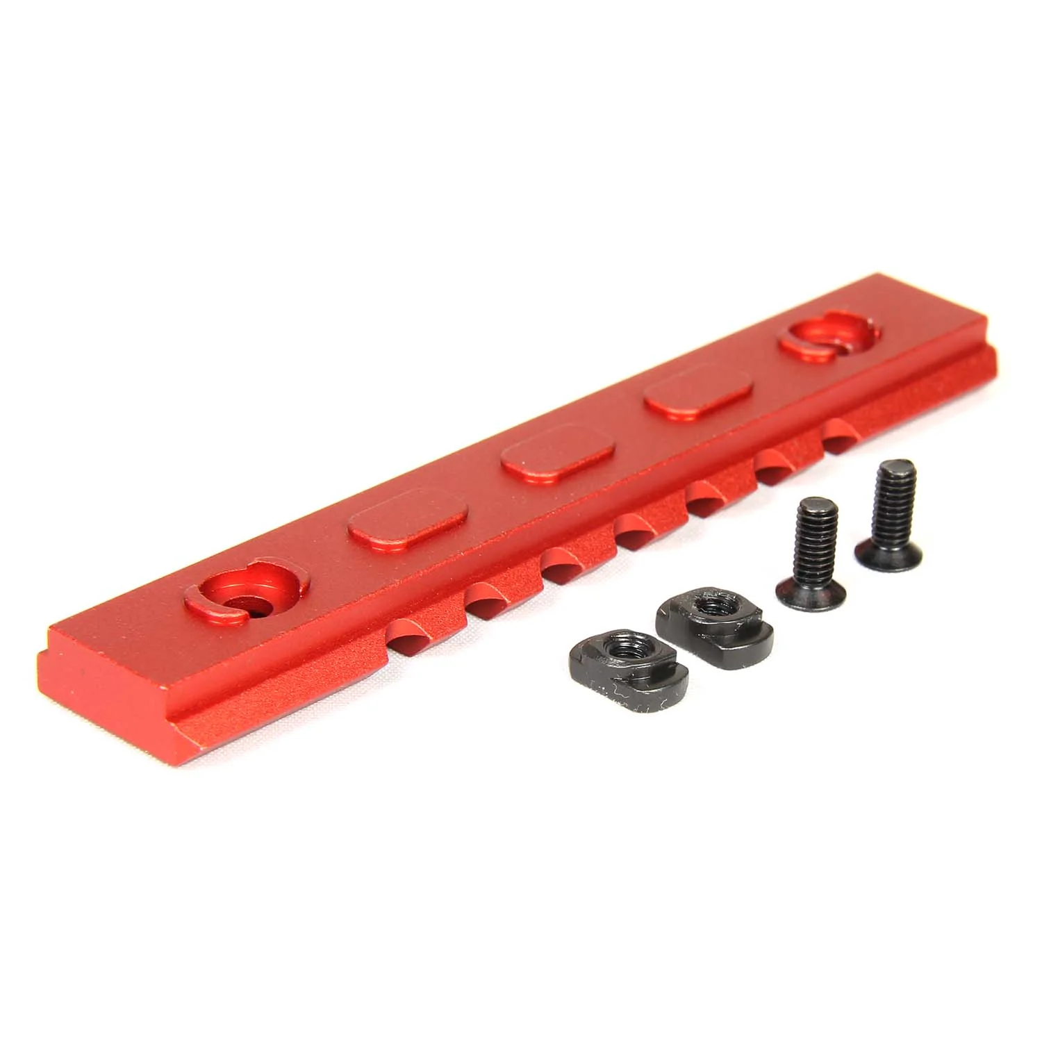 RED 3PCS COMBO M-Lok ALUMINUM Rail Mount Handguard Section 7 3 3 Slot Picatinny Weaver - Image 8