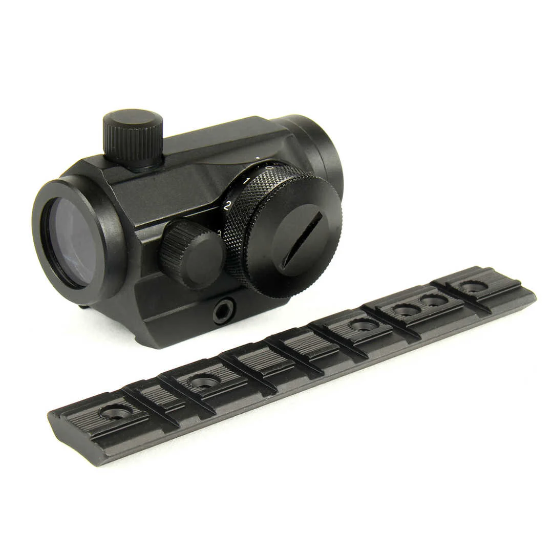 Ruger 1022 10/22 Base Mount + 4MOA Red Green Dot Reflex Sight Low Profile Picatinny Mount - Image 3