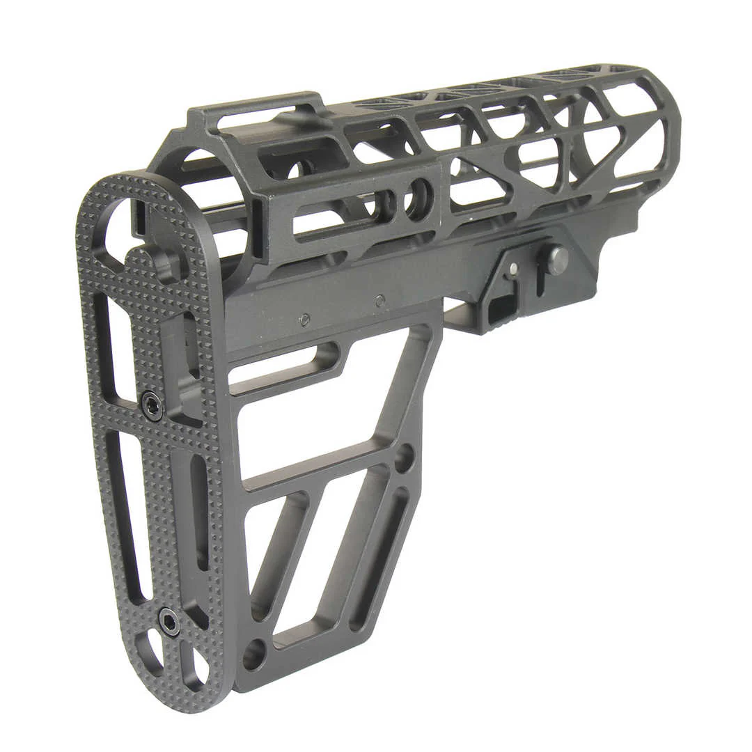 Skeletonized Mil Spec 6 Position Buttstock Anodized Aluminum for 223/5.56/308 - Image 3