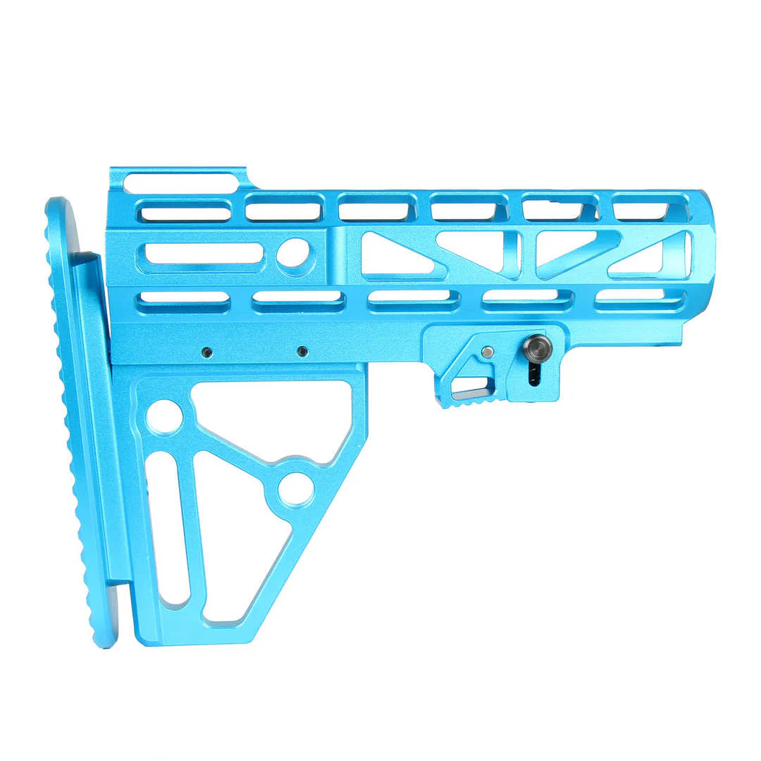 Skeletonized Mil Spec 6 Position Buttstock Anodized Aluminum for 223/5.56/308 - Image 4
