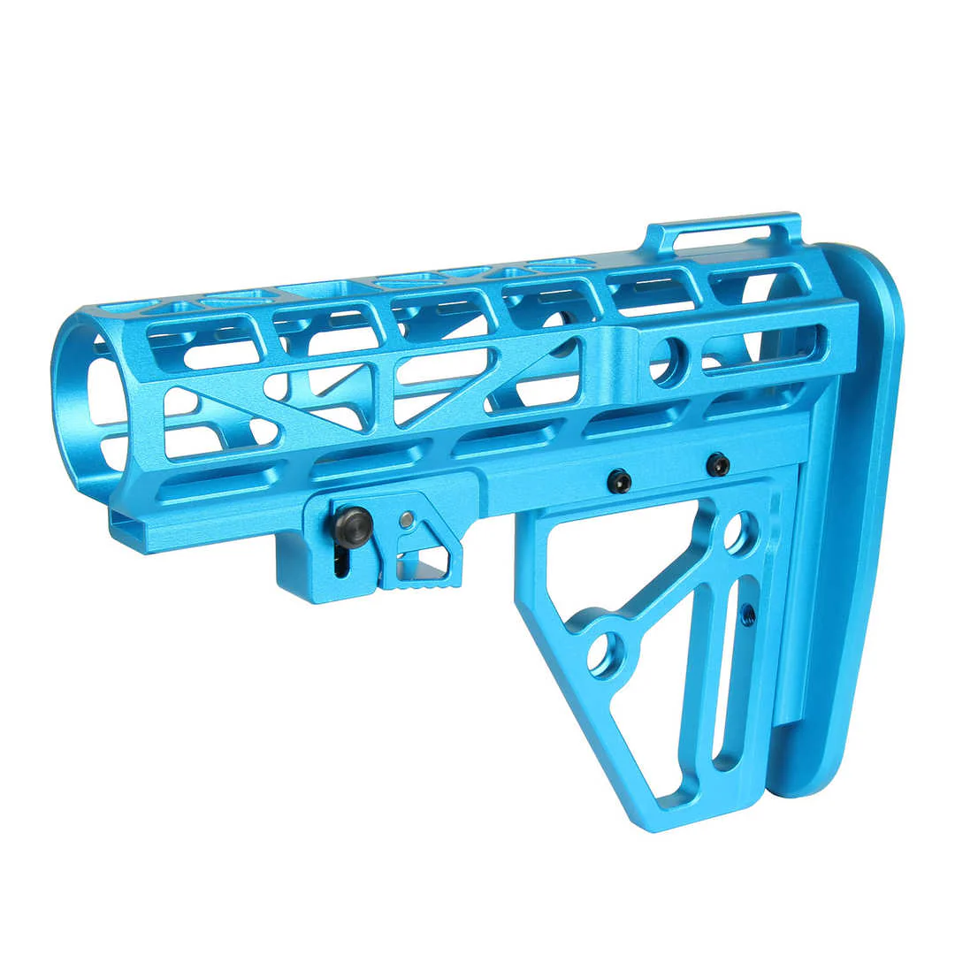 Skeletonized Mil Spec 6 Position Buttstock Anodized Aluminum for 223/5.56/308 - Image 6