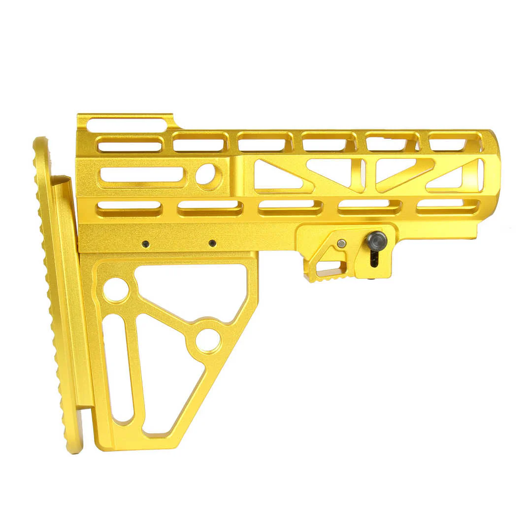 Skeletonized Mil Spec 6 Position Buttstock Anodized Aluminum for 223/5.56/308 - Image 7