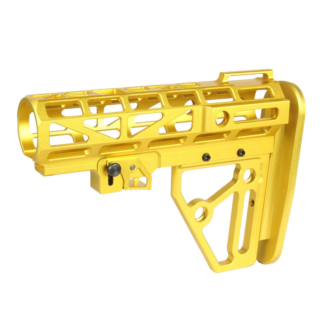 Skeletonized Mil Spec 6 Position Buttstock Anodized Aluminum for 223/5.56/308 - Image 9