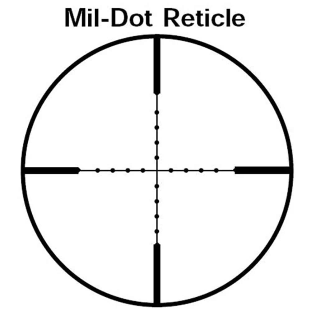 Tactical 4X32 Compact Mil-Dot OR RANGEFINDER Scope w/ 1" Picatinny Rings - Image 6