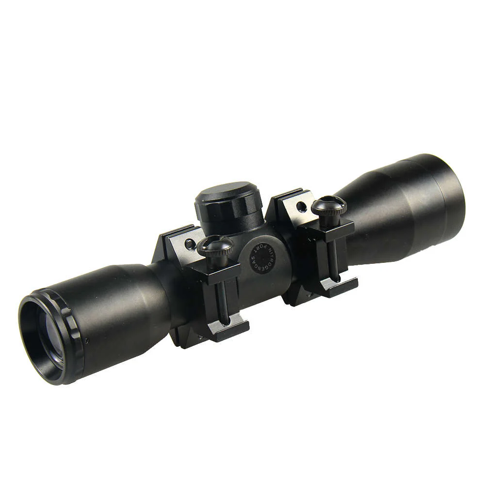 Tactical 4X32 Compact Mil-Dot OR RANGEFINDER Scope w/ 1" Picatinny Rings - Image 3