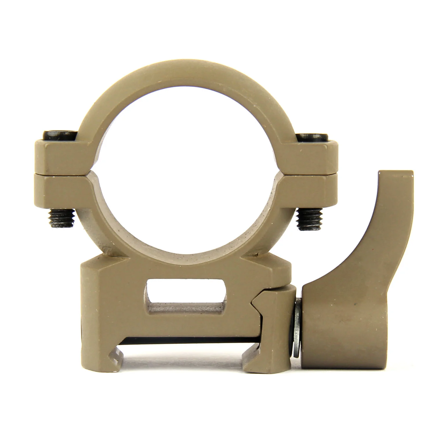 TAN 1" Diameter Scope Rings with Quick Detach Lever for Picatinny & Weaver - Image 5