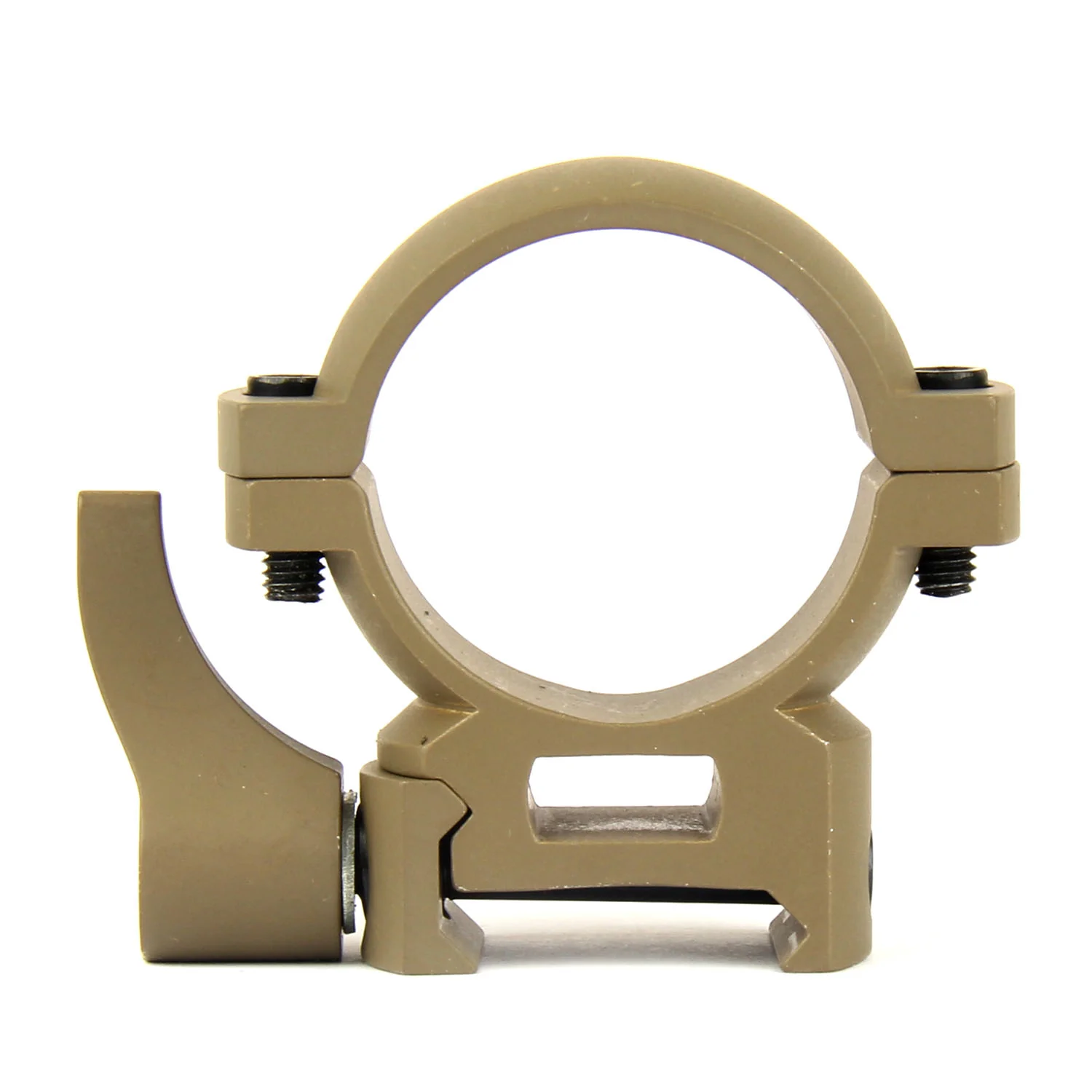 TAN 30mm Diameter Scope Rings w/ Quick Detach Lever for Picatinny & Weave - Image 13