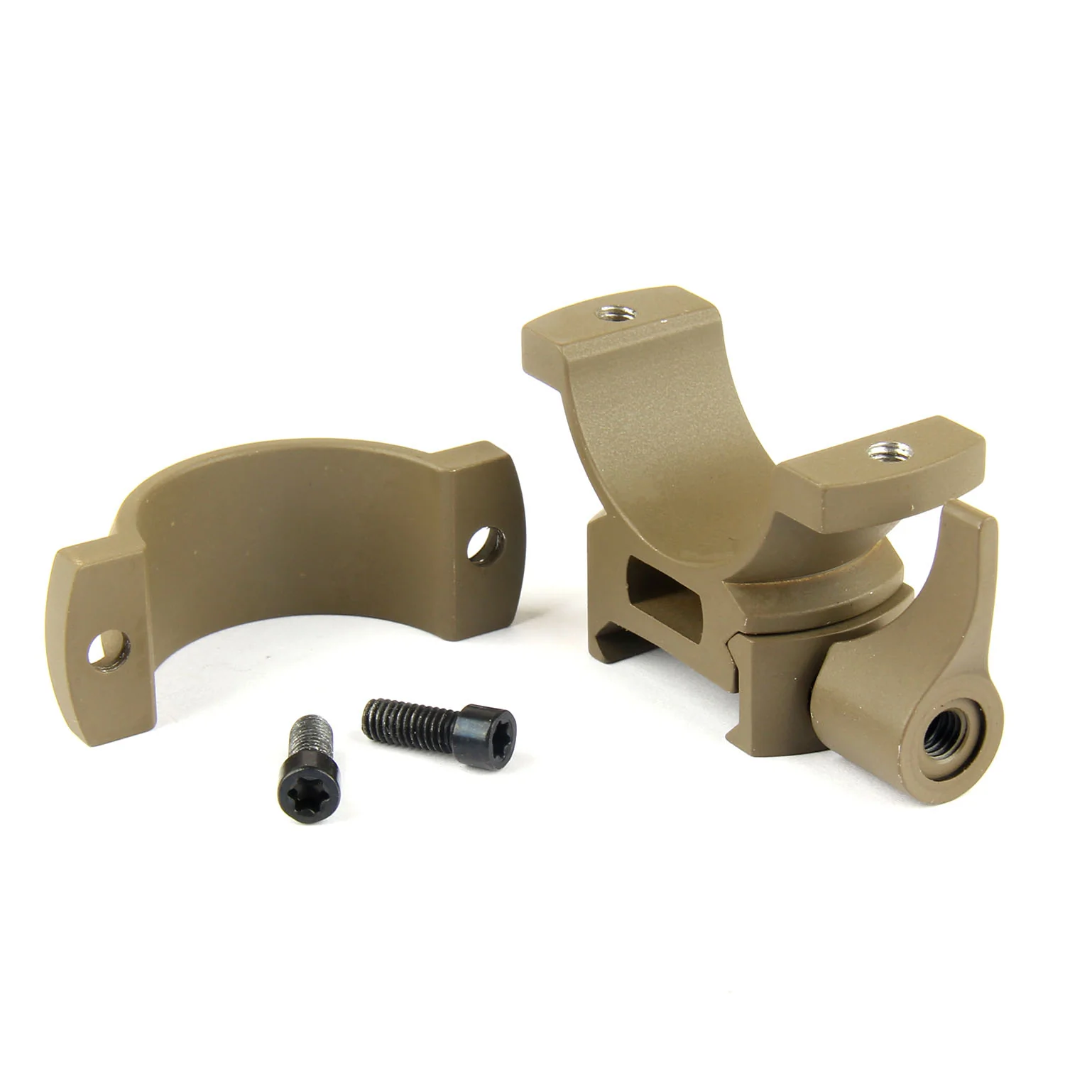 TAN 30mm Diameter Scope Rings w/ Quick Detach Lever for Picatinny & Weave - Image 16