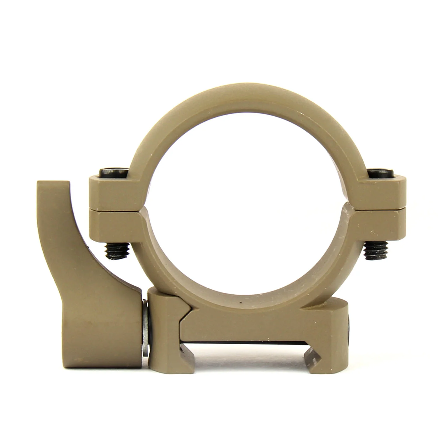 TAN 30mm Diameter Scope Rings w/ Quick Detach Lever for Picatinny & Weave - Image 9