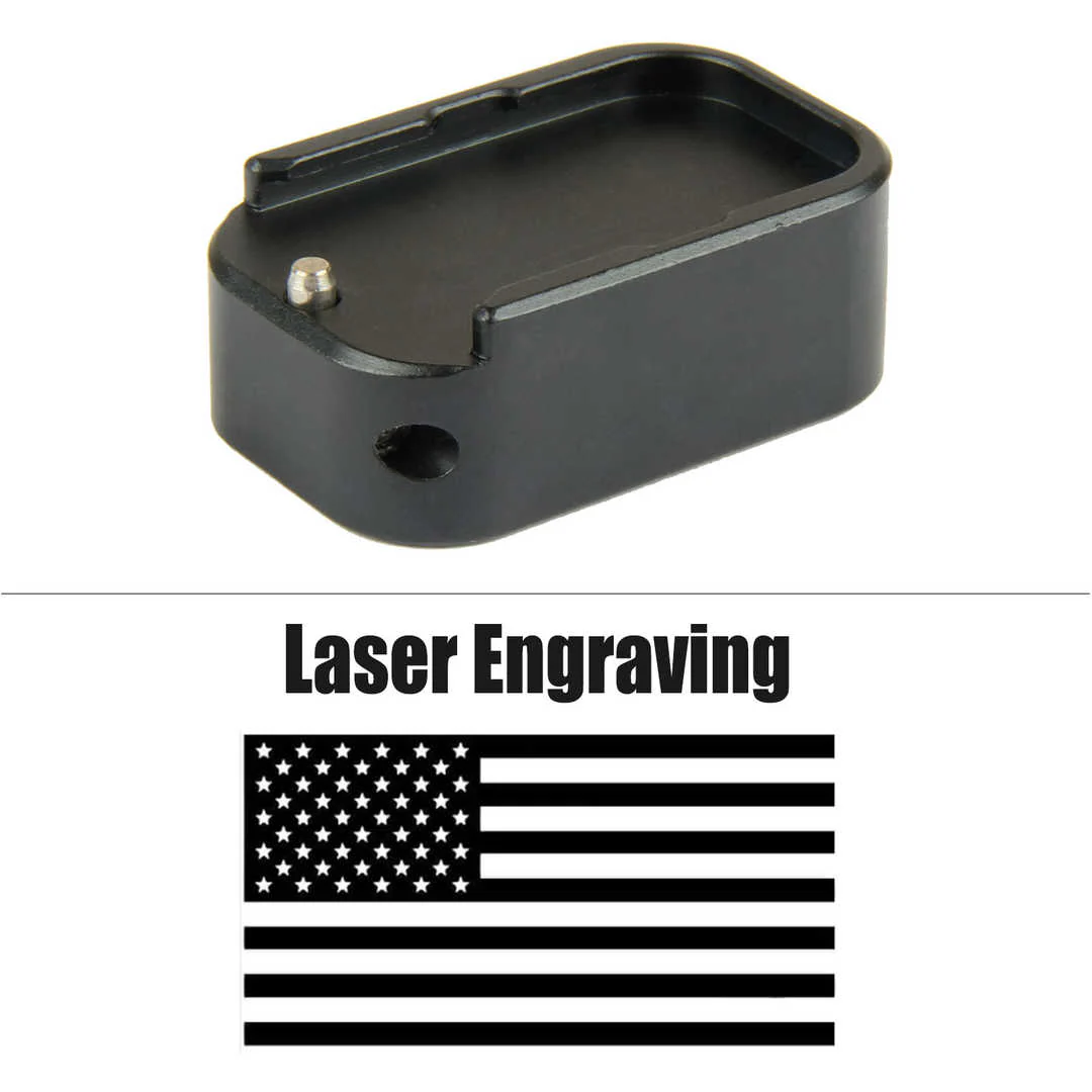 Engraved Bottom Weighted Magazine Base Plate Compatible with Glock 9mm/.40 - Image 14