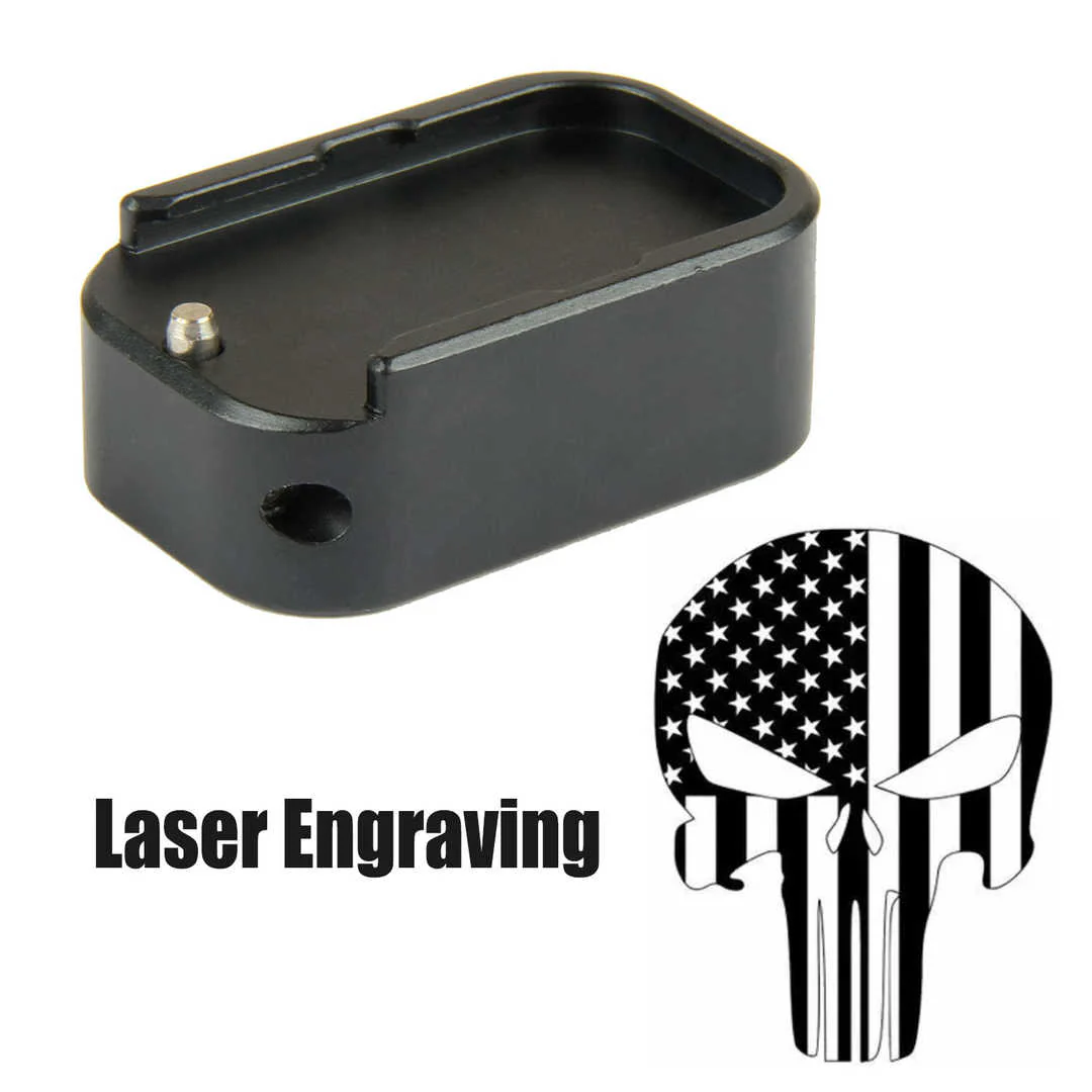 Engraved Bottom Weighted Magazine Base Plate Compatible with Glock 9mm/.40 - Image 16